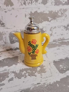 Botella de perfume cafetera amarilla vintage Avon, vacía, para tocador de baño de cocina - Imagen 1 de 3