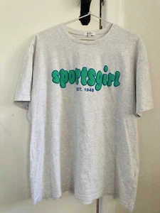 Vintage SPORTSGIRL Tshirt. Cotton. Puff Paint Logo. Size L - Picture 1 of 7