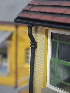 O GAUGE DOWNPIPES / DRAINPIPE & ROOF GUTTERING. 1:43 Scale Building parts. - Picture 1 of 10