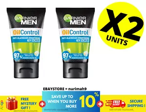GARNIER MEN Oil Control Anti-Blackhead Brightening Icy Scrub 100ML - Picture 1 of 9