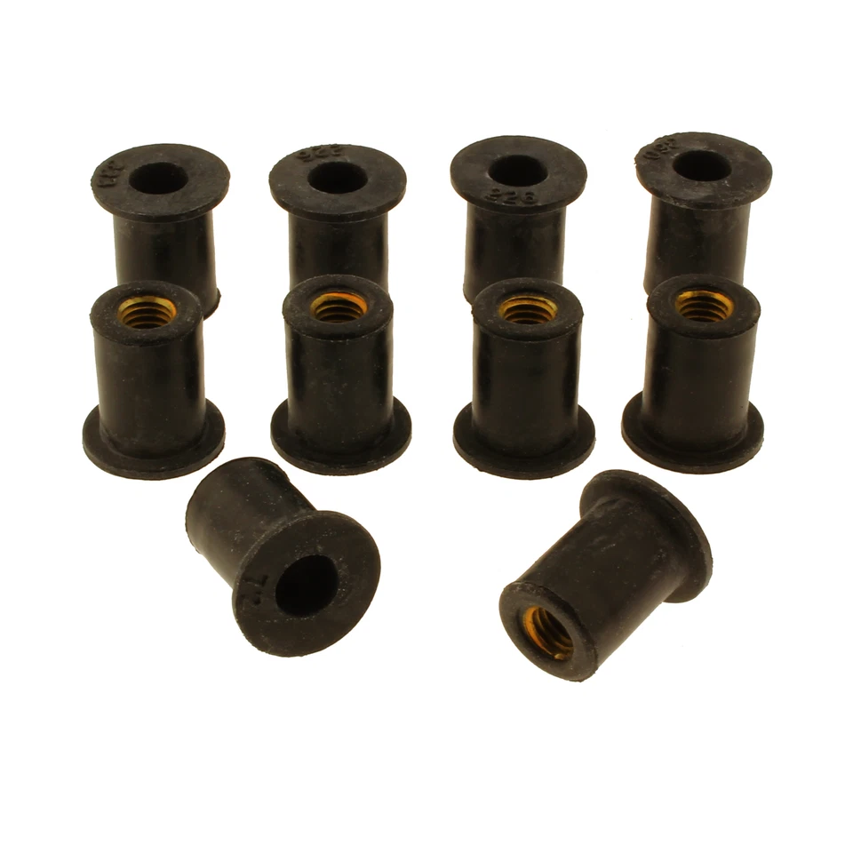 Gummimutter | M4/M5/M6 | Neopren Mutter Windschild Motorrad | Vibrationsdämpfer - Bild 1 von 3