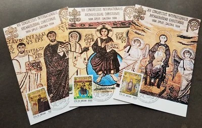 [SJ] Vatican 13th International Congress Christian Archaeology 1994 (maxicard) - Image 1 of 4
