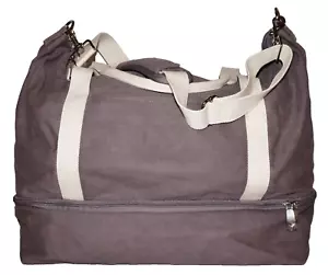 LO & SONS Beige-Taupe Canvas THE CATALINA DELUXE Weekend Duffle Bag - Picture 1 of 13