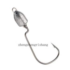 20 piezas 1/8 oz-1/4 oz cabeza oscilante temblorosa plantilla gancho de pesca cebo de natación lubina agua de listones - Imagen 1 de 14