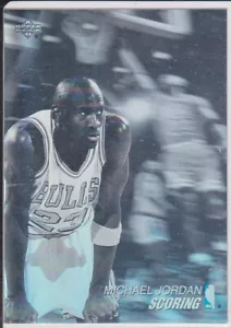 Tarjeta de inserción de baloncesto holograma MICHAEL JORDAN CHICAGO BULLS cubierta superior #23 LE! - Imagen 1 de 2