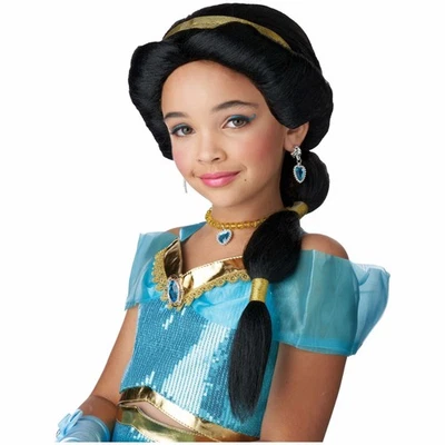 Peluca árabe princesa genio Alibaba cuento libro de hadas semana niño niña Foto 1 de 3