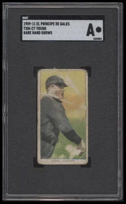 1909 T206 CY JOVEN NNO POBRE EPDG SGC A BÉISBOL CLEVELAND NAPS Foto 1 de 2