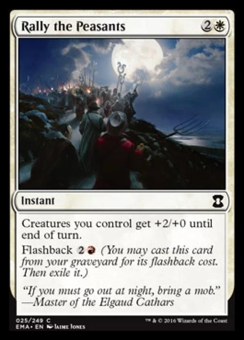 Rally the Peasants -Foil Near Mint MTG Eternal Masters - Image 1 of 1