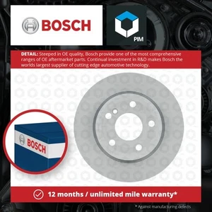 2x Brake Discs Pair Solid fits MERCEDES A200 W176 1.6 Rear 12 to 18 M270.910 Set - Picture 1 of 6