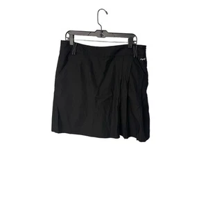 Lizzgolf Liz Claiborne Negro Lateral Plisado Lateral Cremallera Golf Skort Bolsillos Mujer 14 - Imagen 1 de 6
