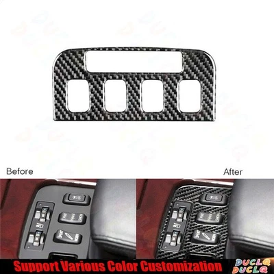 Cubierta de marco de botón de calefacción de consola de fibra de carbono para Lexus GS GS350 GS450h 06-11 Foto 1 de 4