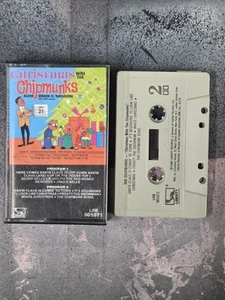 Vintage 1980 Christmas With The Chipmunks Cassette Tape Holidays Capitol Records - Picture 1 of 5