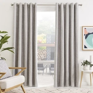 NEW Gummerson Neutrals Eyelet Curtains By Spotlight - Picture 1 of 8