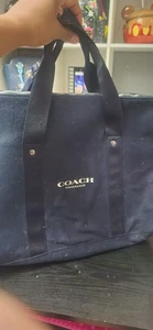 Coach Fragrance Navy Blue Weekender Duffle Bag Luggage Carry On - Picture 1 of 1