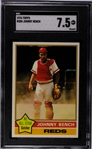 1976 Topps 300 Johnny Bench - SGC 7.5 HOF SHARP - Bild 1 von 2