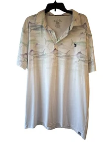 Salt Life Polo/Golf Short Sleeved shirt. White with Sword fish designSz 2xl - Picture 1 of 1