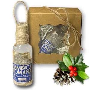 Romana Sambuca Italian Liqueur Artisan Vintage Glass Bottle Ornament - Picture 1 of 8