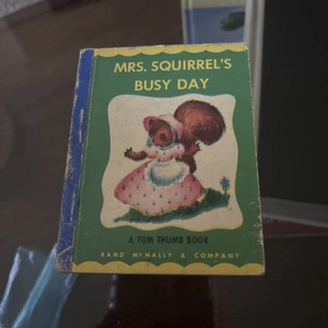 Vintage 1949 Copyright Mrs Squirrel’s Busy Day Book - Bild 1 von 10