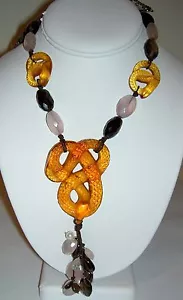 Autentica Collana Cristallo di quarzo LALIQUE $2895 Pietre Serpente Fine #037/188 - Foto 1 di 4