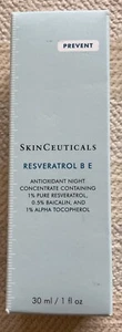 SKINCEUTICALS RESVERATROL B E Night Concentrate Full Size 1 Oz Sealed Fresh Auth - Picture 1 of 5
