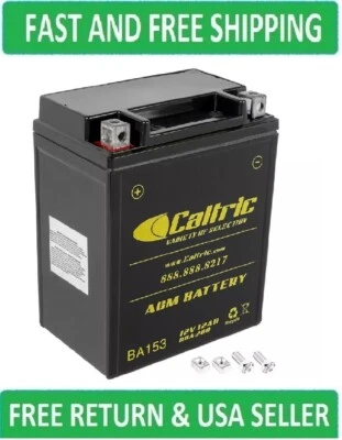 AGM Battery for Arctic Cat Z 440 Z440 1998 1999 2000 2001 2002 2003 04 05 2006 - Image 1 of 4