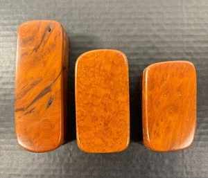 3er Set handgefertigte Mahagoni Holz Vintage Schmuckschatullen mit Deckel, 3 Box Set - Bild 1 von 19