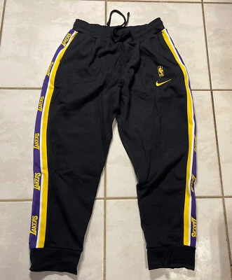 NIKE  Los Angeles Lakers NBA  Courtside Sweatpants Joggers AV0679-010 Men’s 2XL - Image 1 of 4