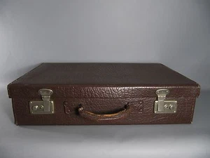 30er Jahre Koffer Aktenkoffer Leder mit Schlüsseln / 30s Suitcase / Valise - Bild 1 von 11