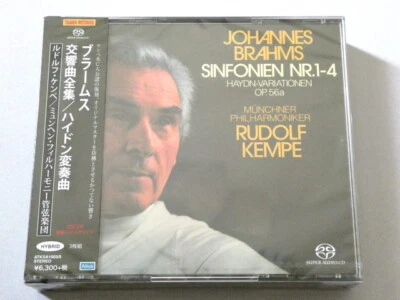 Rudolf Kempe Brahms Complete Symphonies 3 SACD Hybrid TOWER RECORDS JAPAN - Image 1 of 3