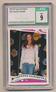 2005-06 Topps primera edición #251 Shannon Elizabeth RC CSG 9 - Imagen 1 de 2