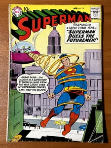 SUPERMAN Nr. 128 Apr 1959 Comic 1. Auftritt Futureman Duelle 2 Teilig GD - Bild 1 von 8