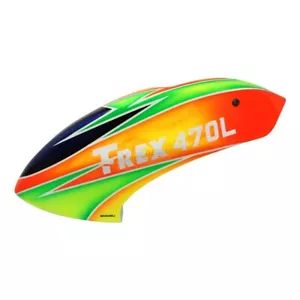 Microheli Airbrush Fiberglass Parrot Canopy - T-REX 470L - Picture 1 of 1