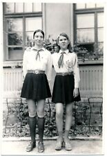 Romania Beautiful Girl Scout Photo Pioneer Patch Scarf Dress School Prize Oath