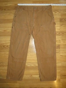 Carhartt B136 Herren 38x32 Canvas Double Knee Hose ~ Original Dungaree Fit - Bild 1 von 8