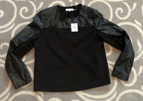 VETEMENTS Giacca donna Calvin Klein nera nuova taglia 6 prezzo al pubblico consigliato $129 50