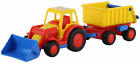 WADER Basics Traktor mit Frontschaufel und Kippanh&#228;nger