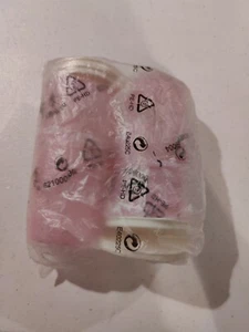 NEW Tupperware Tabletop Tumblers 8 oz. G Cups Set of 4 Light Pink/White Seals - Picture 1 of 2
