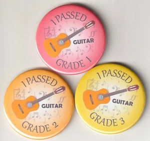 I passed my guitar test! Instrument exam success badge - grade 1 to 8 available - Picture 1 of 1