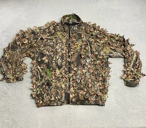 Scent Blocker Jacket Mens Extra Large Camo 3D Mossy Oak Hunting Lightweight Leaf - Picture 1 of 11
