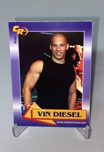 Tarjeta de actor 2003 Celebrity Review Vin Diesel Rookie Review #12 Fast & Furious - Imagen 1 de 9