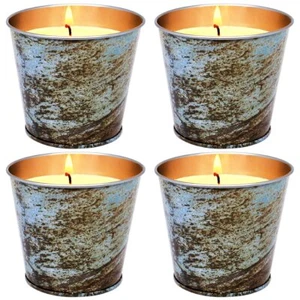 4 Pack Citronella Candles Outdoor and Indoor 7Oz Soy Wax Candle in Medium Buc... - Picture 1 of 7