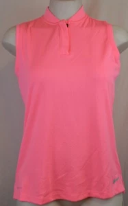 NEW NIKE GOLF DRY BLADE DRI-FIT SLEEVELESS POLO PINK SHIRT WOMEN'S X-LARGE XL - Picture 1 of 7