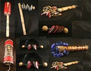 9 x Recycled rattles shaker tyre thunder bottle top drum jingle beer can hand - Picture 1 of 10