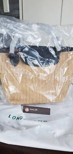 LONGCHAMP Pliage Straw Bag Basket Bag New product not used s size - Picture 1 of 9