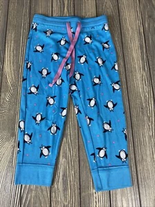 Justice Girls Blue Penguin Pants Size 7 Pajamas Lounge - Picture 1 of 3