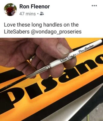 # 3 LITE SABER Long Handle PREMIUM Scrolling & Pinstriping Brush - PRO'S KNOW ! Foto 1 de 4