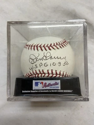 Juego de béisbol perfecto firmado por Don Larsen WS Foto 1 de 4