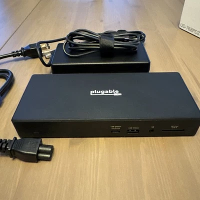 Plugable Technologies UD-768PDZ 13-in-1 USB-C Triple Monitor Docking Station - Image 1 of 4