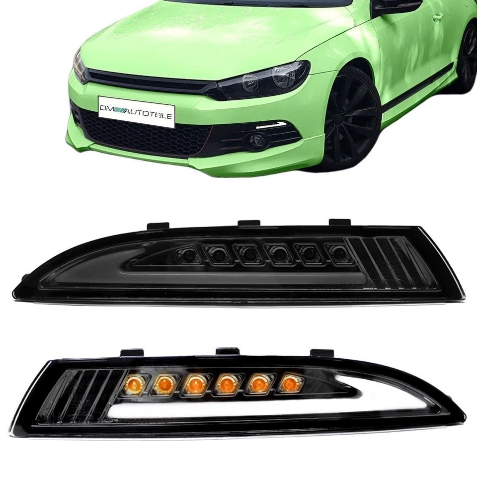 Light-Bar Standlicht LED Blinker Set Smoke passt für VW Scirocco 137 ab 08-14 - Bild 1 von 4