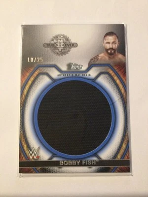2021 Topps WWE Undisputed Superstar Mat Relics Blue Bobby Fish #10/25 - Image 1 of 2
